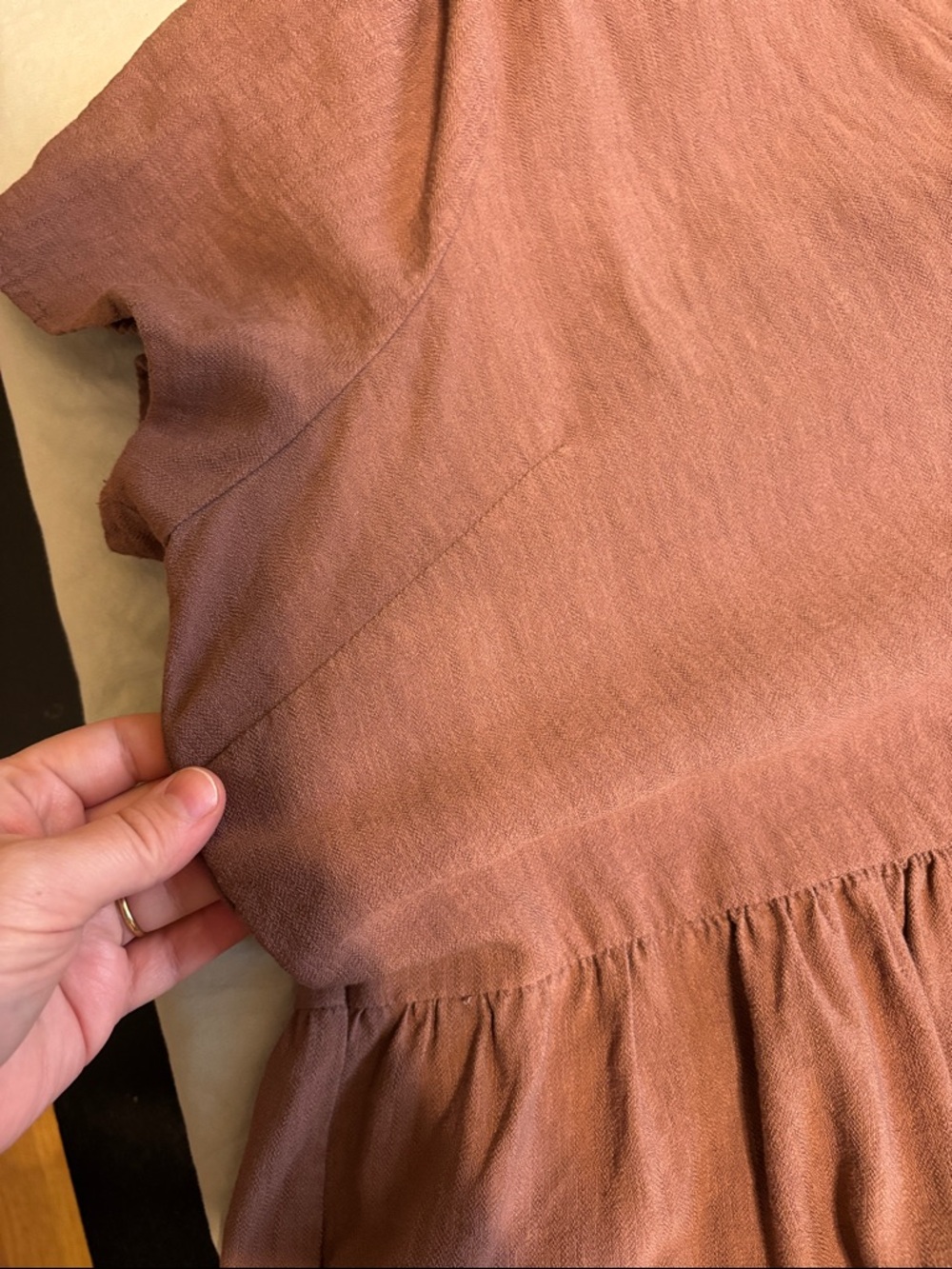 Reitmans Brown/purple Button-Front Midi Dress - Picture 5 of 6